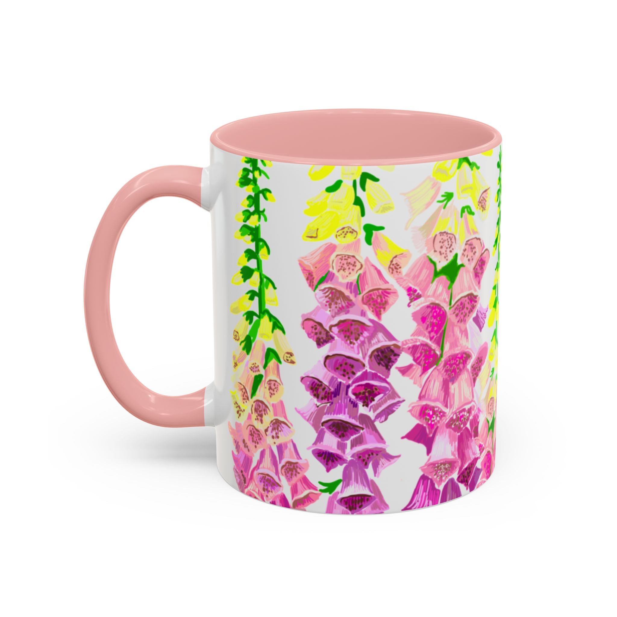WENDIKO Fox glove Floral Design Accent Coffee mug