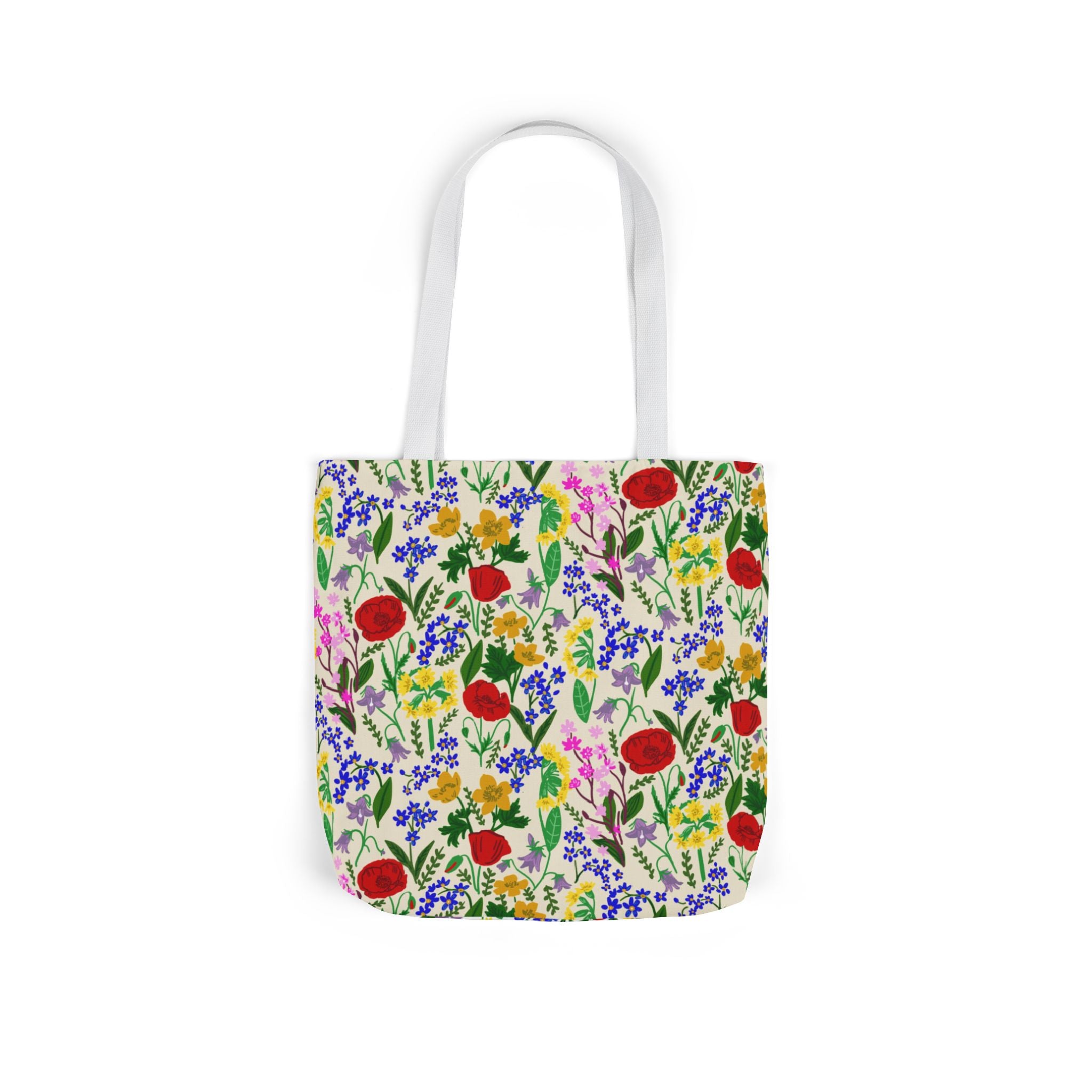 WENDIKO Canvas Tote Bag Cottage English Wildflower Floral
