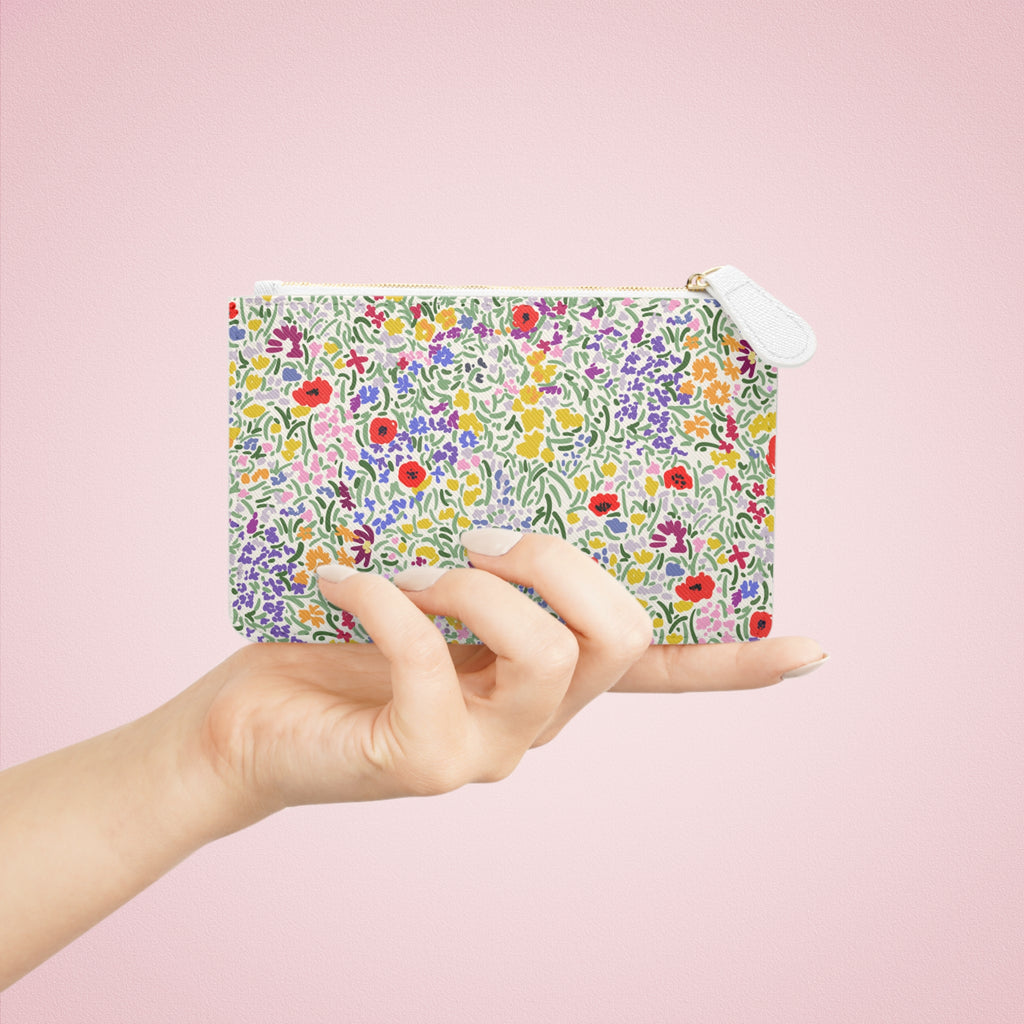 WENDIKO Meadow print mini purse, cute floral coin purse for women perfect gift for girls, teens, and moms"