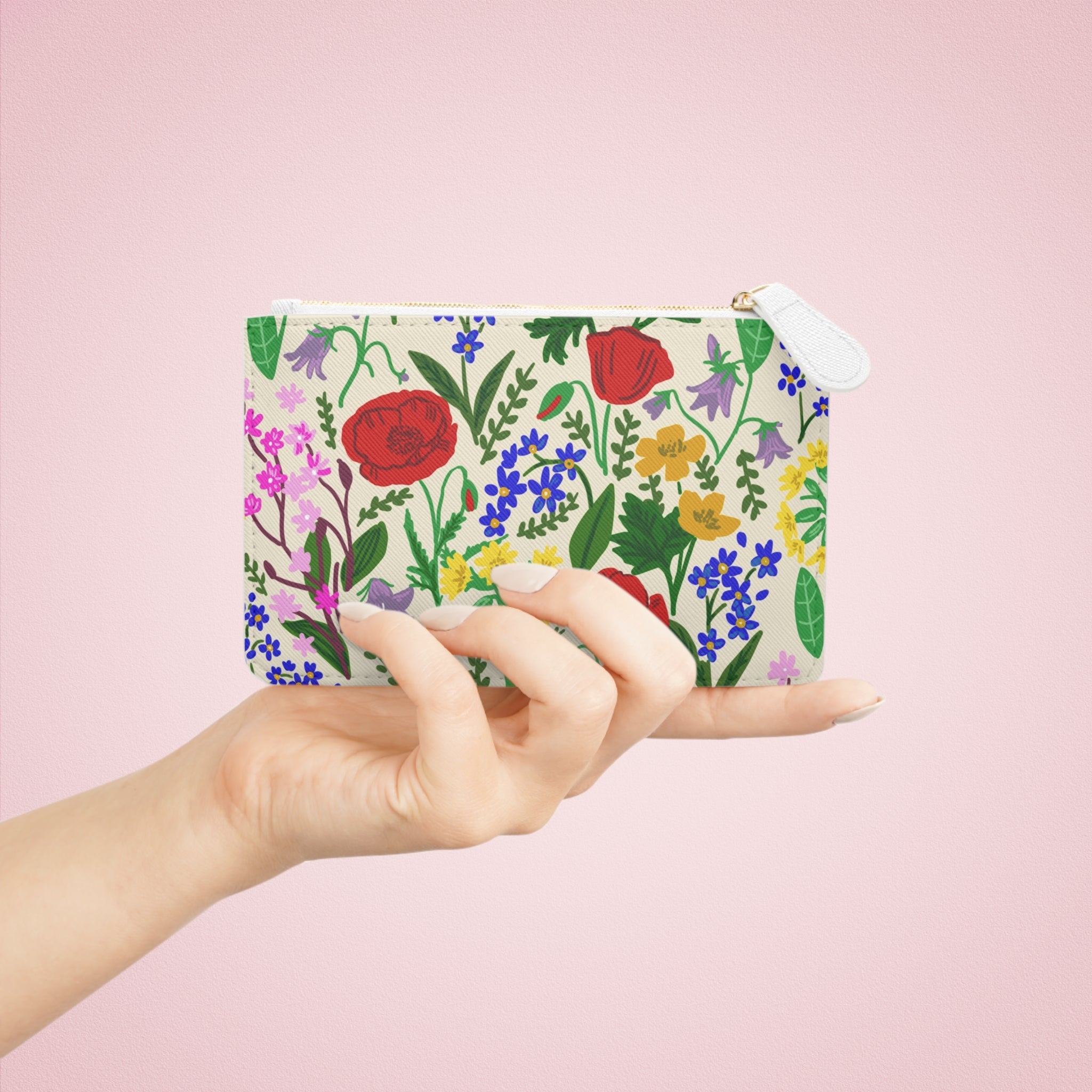 WENDIKO Clutch Bag English Wildflower Design