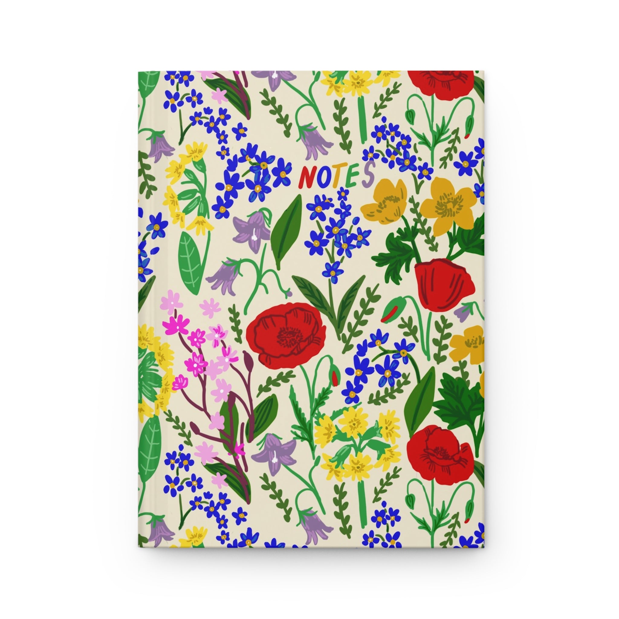 English Wildflower Hardcover Journal — Matte Notebook – WENDIKO