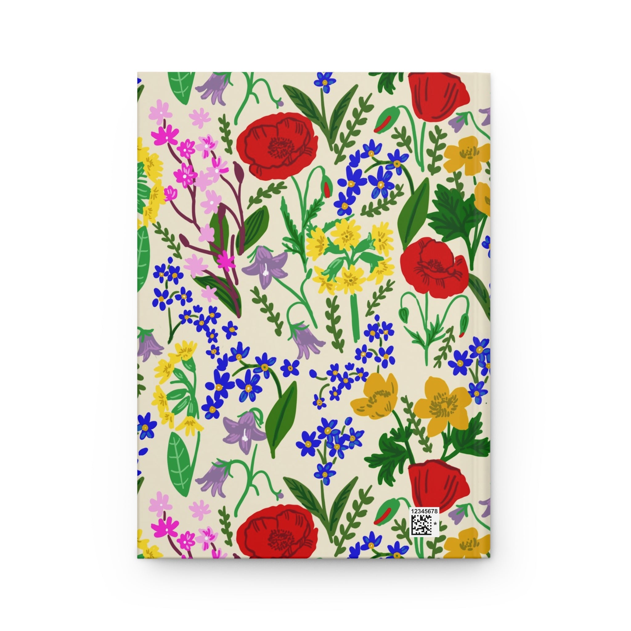 English Wildflower Hardcover Journal — Matte Notebook