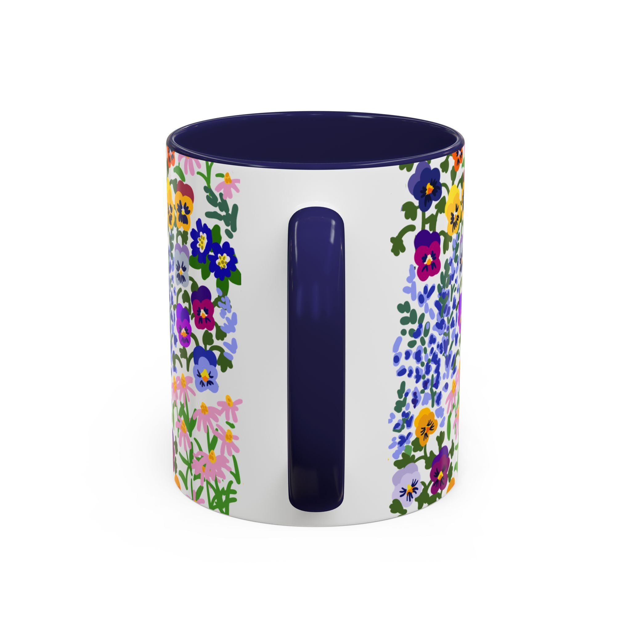 WENDIKO Floral Coffee Mug, Cottage Garden Ceramic Flower Print Tea Cup with Handle, Cute Gift for Women, Mom, or Tea Lovers.