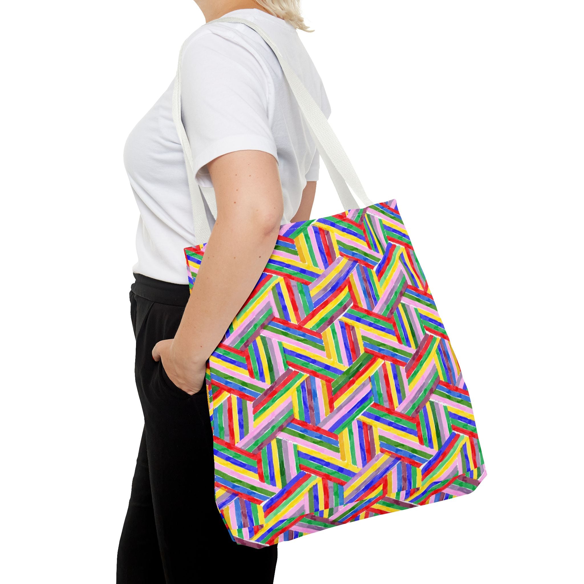 WENDIKO Retro Funky Tote Bag,  aesthetic Printed Canvas Shopper, cute Eco-Friendly Shoulder Bag for Daily Use.