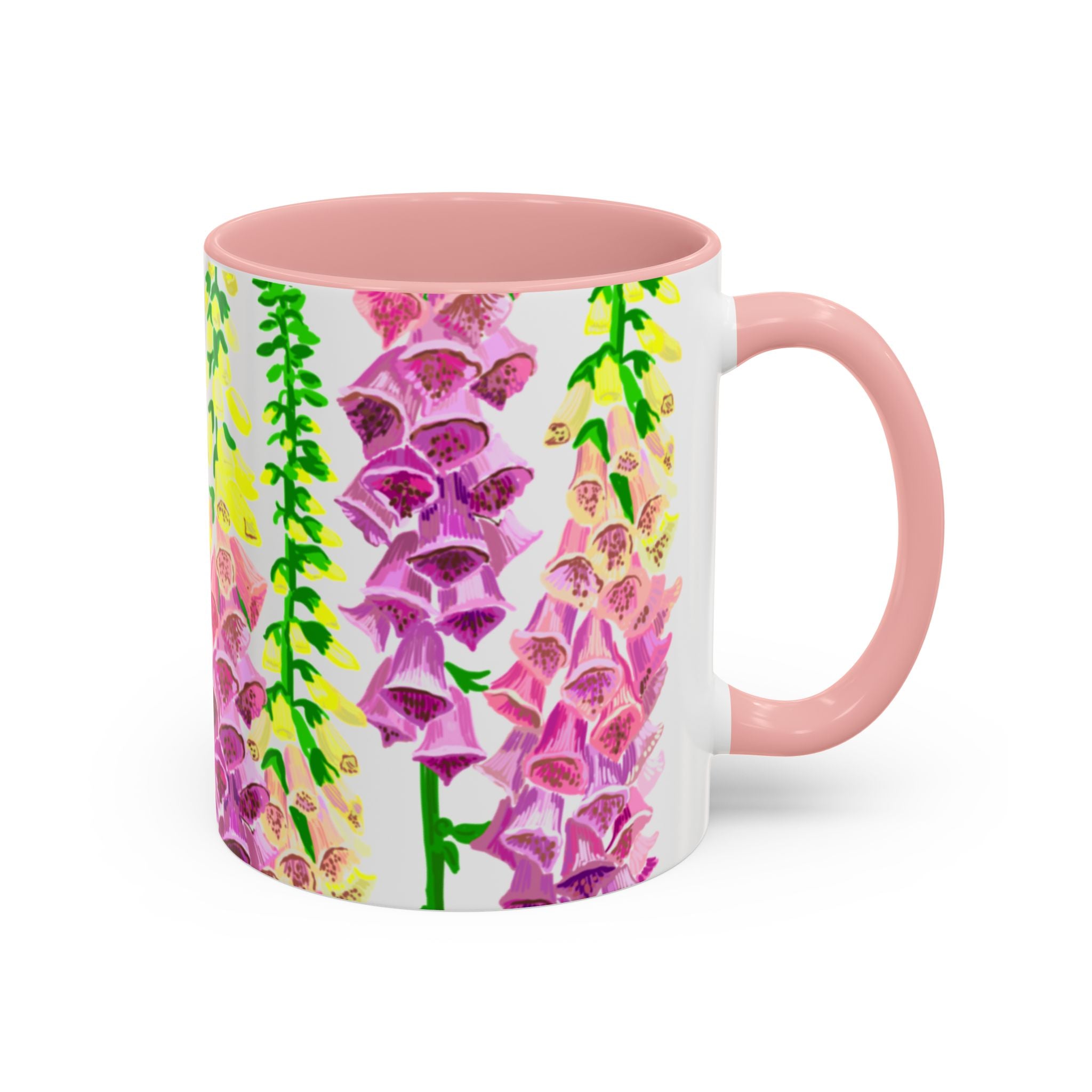 WENDIKO Fox glove Floral Design Accent Coffee mug
