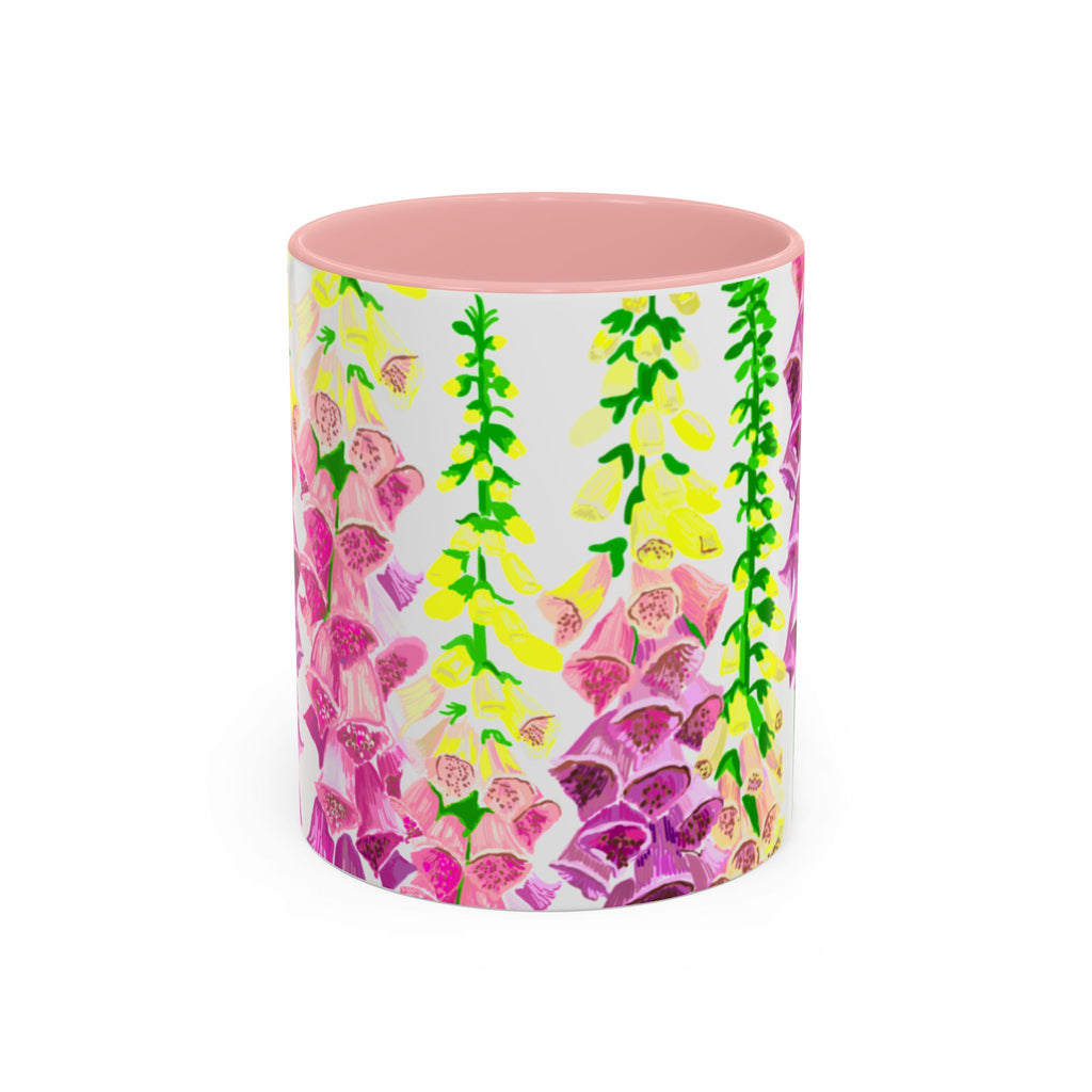WENDIKO Fox glove Floral Design Accent Coffee mug
